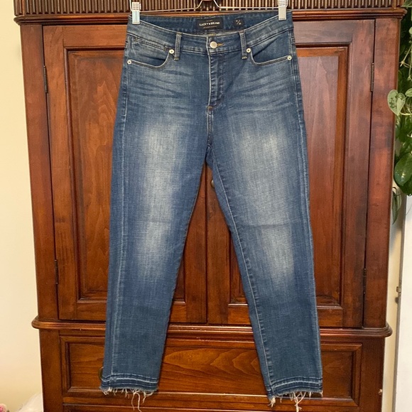 Lucky Brand Hayden Crop Skinny raw hem Medium wash Size 29 - Picture 2 of 16